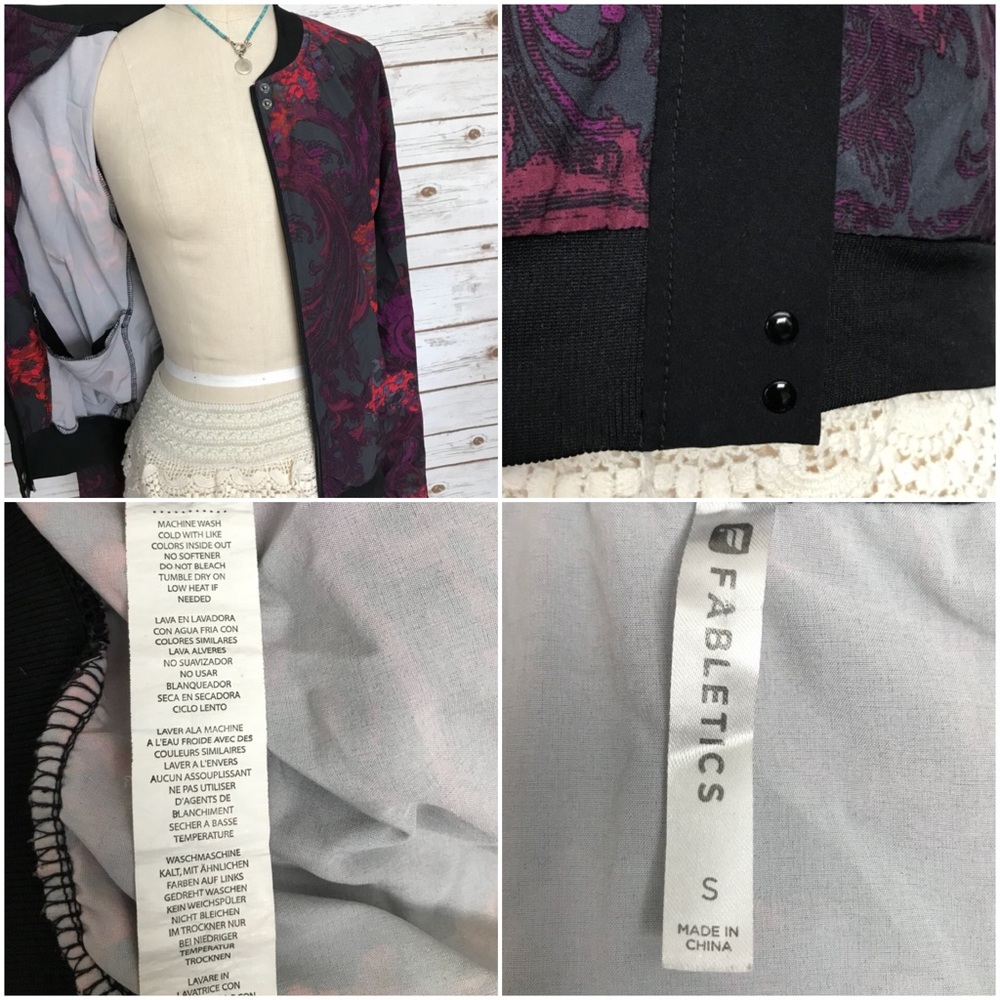 Fabletics Ithaca Bomber Romantic Print Multicolor… - image 8